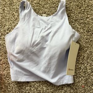 Lululemon White and Red Logo Tag